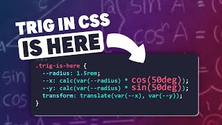 CSS Trigonometry is surprisingly useful [upl. by Nottarts]