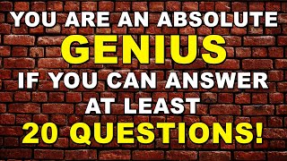 Elite General Knowledge Quiz  Only A Genius Brain Can Pass 😎 Ultimate Trivia Quiz Round 91 [upl. by Gretel]