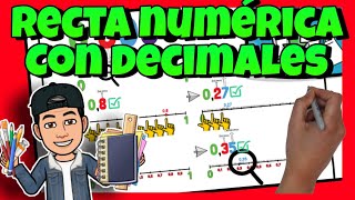 📏 La RECTA NUMÉRICA con DECIMALES [upl. by Smailliw]