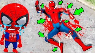 GRAVE ACIDENTE DO HOMEM ARANHA NO GTA 5 😱🕷️ VEJA COMO TUDO ACONTECEU [upl. by Adabel]