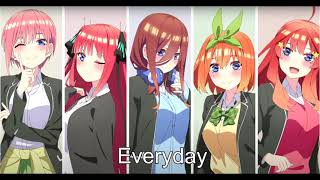 The Quintessential Quintuplets ∬ OST  Track 2  Everyday [upl. by Myk496]