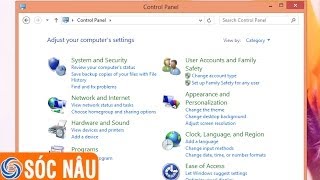 Cách mở control Panel trên Windows 8 [upl. by Adle]