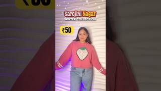 sarojini nagar tryon haul ₹50 💖🛍️ winter edition shorts haul [upl. by Neala]