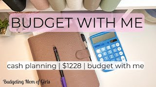 Budget with Me  1228  1st Paycheck of September  Cash Envelopes [upl. by Saucy225]