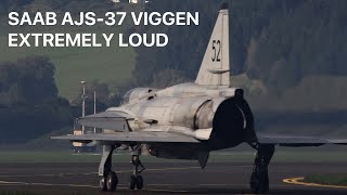 SAAB AJS37 VIGGEN EXTREMELY LOUD TAKEOFF [upl. by Samid986]