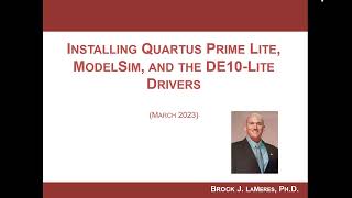 Installing Quartus ModelSim amp MAX10 Drivers March 2023 [upl. by Acinnad295]