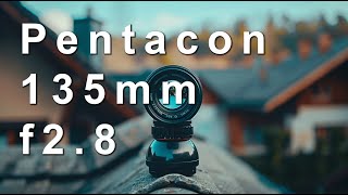 Pentacon Auto 135mm f28  lens review test photos test videos [upl. by Yrmac]