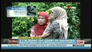 87magnitude earthquake off Indonesia Coast April 11 2012 [upl. by Elem488]