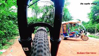 epixon Air suspension test downhill 😱 jio cycle vlogs [upl. by Toddie823]