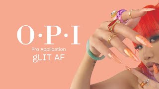 PRO Video Tutorials  GelColor Glit AF OPI Spring 2024 OPIYourWay Collection Paint It and Glaze It [upl. by Kcirrad]