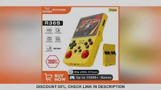 Open Source R36S Retro Handheld Video Game Console Linux System 35 Inch IPS Screen Portable Pocket [upl. by Lashar899]