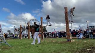 300mm 2 board tree felling final at Dubbo show 2024  day 2 woodchopping lumberjacks treefelling [upl. by Corinna669]