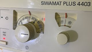 Siemens Siwamat Plus 4403  Long Spin 1400rpm [upl. by Asiar]