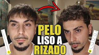 COMO RIZAR y ONDULAR el PELO de hombre  CABELLO de LACIO a RIZADO O CHINO [upl. by Nadnarb]