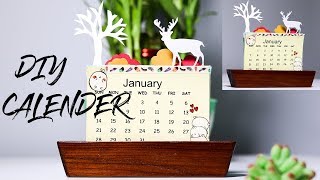 DIY CALENDAR 2018  MAKE YOUR OWN CALENDAR [upl. by Nerb]