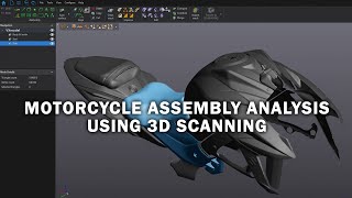 Motorcycle Assembly Analysis Using 3D Scanning with HandySCAN 3D [upl. by Alekin]