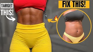 Intense TINY WAIST Not Wider Workout  Lose Muffin Top In 10 DaysFlat Stomach amp Abs At Home [upl. by Adaj]