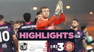 Port Vale 33 Stevenage Stevenage win 43 on penalties  FA Cup Second Round Replay highlights [upl. by Rehttam]