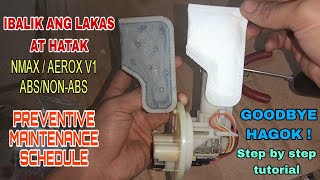 YAMAHA NMAX V1 ABSNONABS  FUEL FILTER  PAANO MAGPALIT SA MADALING PARAAN AT IWAS GASTOS ALAMIN [upl. by Bradstreet]