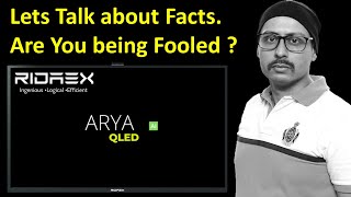 Ridaex Arya 1 QLED TV  Should you buy Ridaex Arya 1 TV  Are You Being Fooled   Must Watch [upl. by Ecirtael]