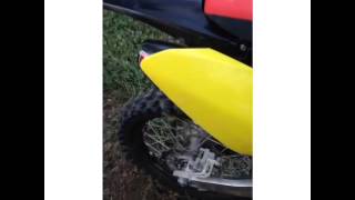 2014 rmz250 yoshimura rs4 vs stock [upl. by Alegnatal130]