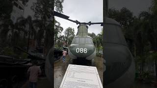 CH47 Chinook Helicopter at War Remnants Museum  Vietnam War Aviation Icon ch47 saigon shorts [upl. by Eldwin]