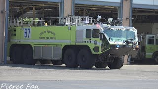 Air Alert 1 Response Port Of Portland Fire Rescue C8 FT85 FT86 FT87 amp R82 4K [upl. by Alfredo]