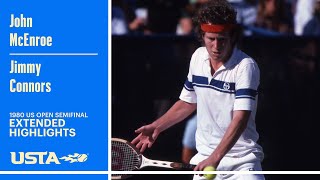 John McEnroe vs Jimmy Connors Extended Highlights  1980 US Open Semifinal [upl. by Leonie]