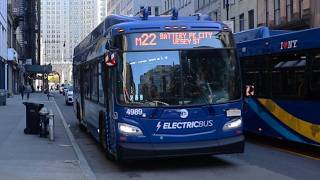 NYCT Bus 2024 New Flyer XE40 NG 4989 on the M22 at Chambers Street and Church Street [upl. by Zanahs280]