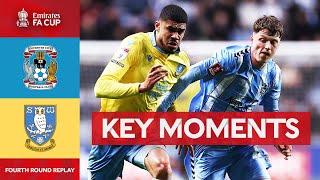 Coventry City v Sheffield Wednesday  Key Moments  Fourth Round Replay  Emirates FA Cup 202324 [upl. by Ogilvy380]