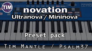 ALL NEW  Novation Ultranova or Mininova Sounds  Patches  Presets [upl. by Edlyn]