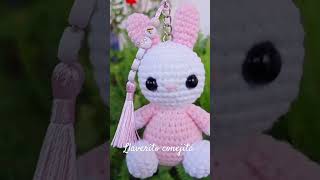 Llaverito personalizados a crochet conejita crochet kawaii kigurumi cute kawaiii handmade [upl. by Epp89]