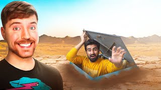 MrBeast Challenged Me To Survive 24 Hours In Underground Bunker 😱 [upl. by Idid]