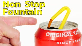 Coca Cola Soda Can Non Stop Fountain [upl. by Mian]