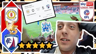 CREWE ALEXANDRA VS CHESTERFIELD 5 STAR AWAY PERFORMANCE [upl. by Nal]