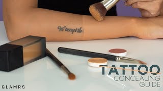 How To Cover and Conceal Tattoos  Quick and Detailed Makeup Routine [upl. by Orelie448]