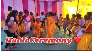 Haldi Ceremony Chain Dance ✨❤️✝️ Nagpuri Dance chaindance haldidance [upl. by Akyeluz686]