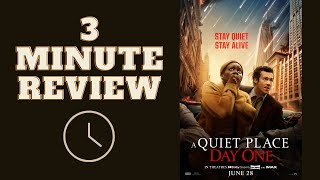 Three Minute Review A Quiet Place Day One [upl. by Torrie523]