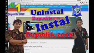 💝 1 💖 UNINSTAL DAPODIK 2017 DAN INSTAL DAPODIK 2018 💘 byLINDU 😍 [upl. by Aveneg918]