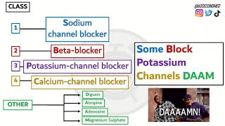 68 SECONDS on CLASSIFICATION of ANTIARRHYTHMIC DRUGS With handy mnemonic [upl. by Ahsonek47]