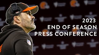 Kevin Stefanski End of Season Press Conference  Cleveland Browns [upl. by Ylluz]