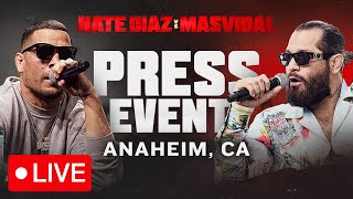 Diaz vs Masvidal PostFight Press Conference  Anaheim CA  FANMIO PPV [upl. by Galer]