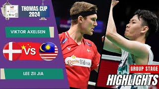 Viktor Axelsen DEN vs Lee Zii Jia MAS  Group Stage  Thomas Cup 2024 [upl. by Conway]