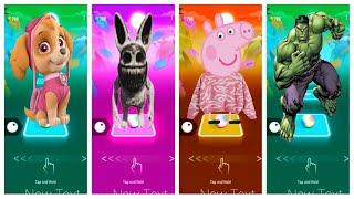 paw patrol coffin 🆚 zookeeper coffin 🆚 Peppa pig 🆚 Hulk coffin ✨ tiles hop EDM Rush [upl. by Ahseei397]