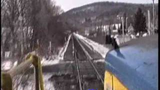 Train Ride on DampH  Oneonta to Sidney NY Part 2 [upl. by Laehcym]