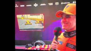 Guenther Steiner Interviews Lando Norris After P3 at Australian Grand Prix 2024 Lando Smiling 🤣 [upl. by Sima]