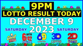 Lotto Result Today 9pm December 9 2023 Saturday [upl. by Kenaz]