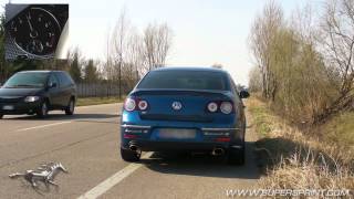 VW Passat R36  Full Supersprint Exhaust  Acceleration [upl. by Dayiz662]