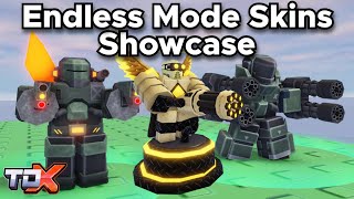 TDX Endless Mode Skins Skins Showcase Eradicator Juggernaut Eradicator John TB Golden Commando [upl. by Arni349]