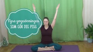 Fyra yogaövningar som gör dig pigg  Mediyoga [upl. by Thecla141]